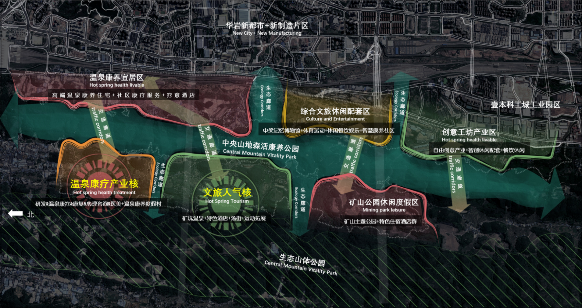 重庆中梁山山上和山下区域一体化发展策划及概规